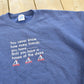 Vintage 1990s Shore House Camping Vacation Embroidered Funny Crewneck Sweatshirt Men's L