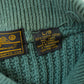Vintage 1990s Eddie Bauer Henley Collar Quarter Button Cotton Knit Sweater Men's L / 90s Streetwear / Layering