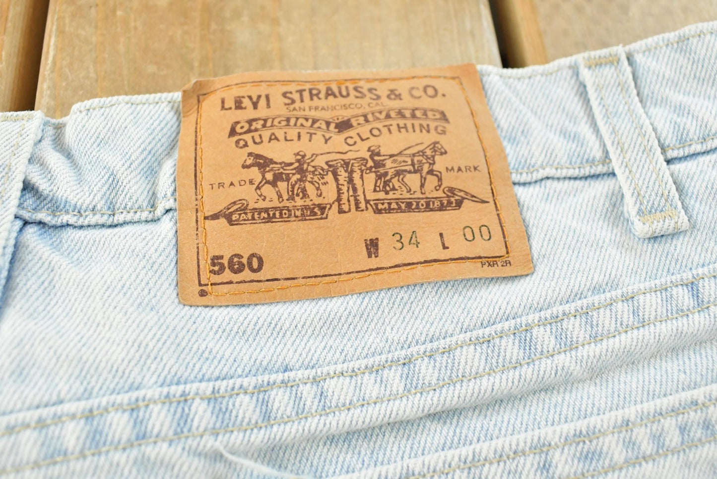 Vintage 90s Levi's 560 Denim Blue Jean Shorts Men's 31