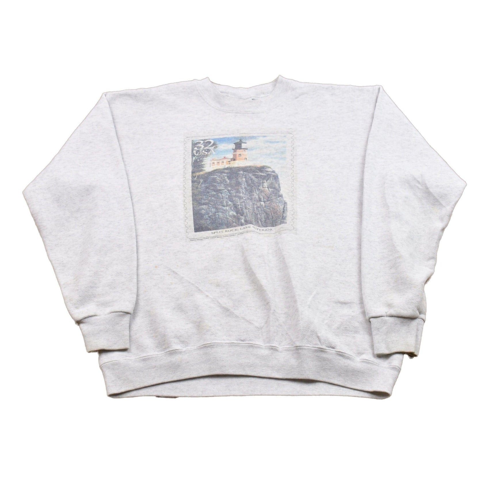 Vintage 1990s Split Rock, Lake Superior Crewneck Sweatshirt Men's Medium