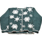Vintage 1990s Paul Harris Knit Snowflakes Cardigan Sweater Women's S