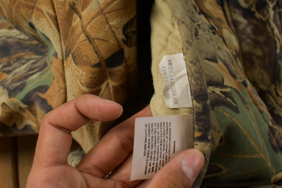 Vintage 1990s Tree Camo Reversible Hunting Jacket Men's M