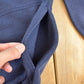 Vintage 1990s Blank Navy Blue Raglan Crewneck Sweatshirt Men's 2XL