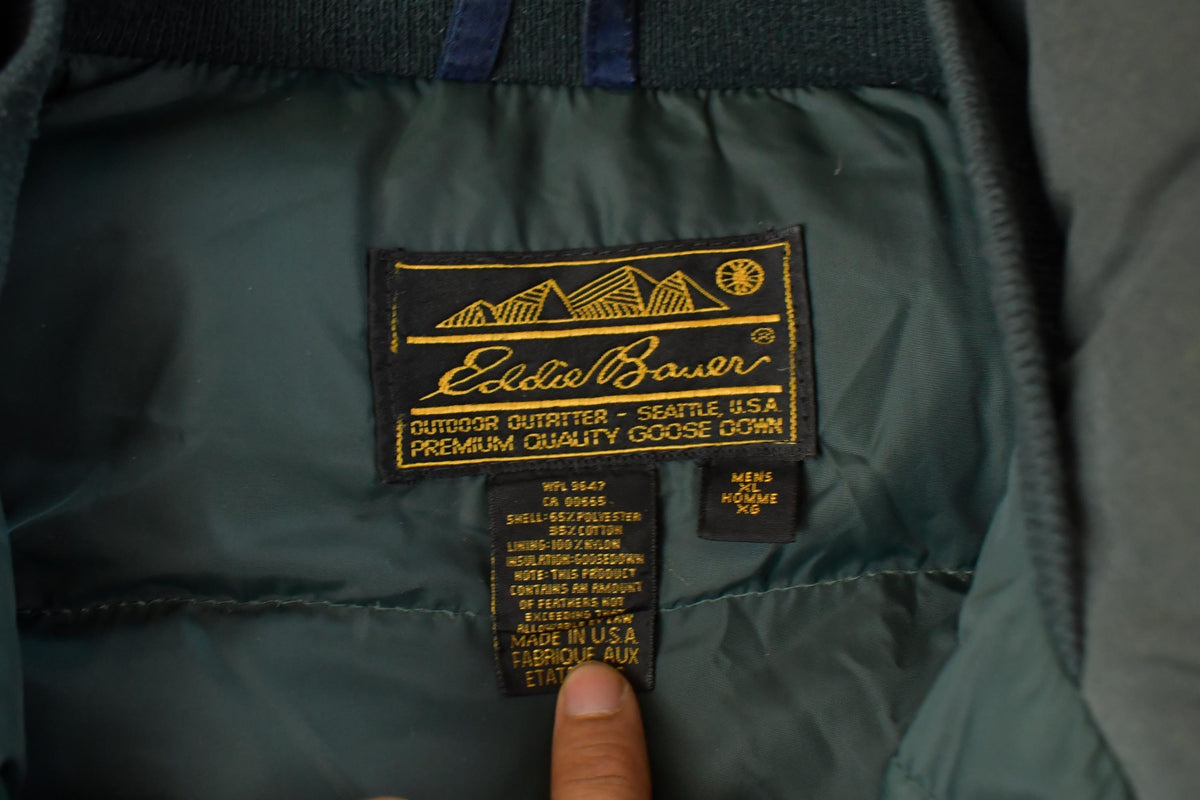 Vintage 1990s Eddie Bauer Goose Down Jacket Men's XL