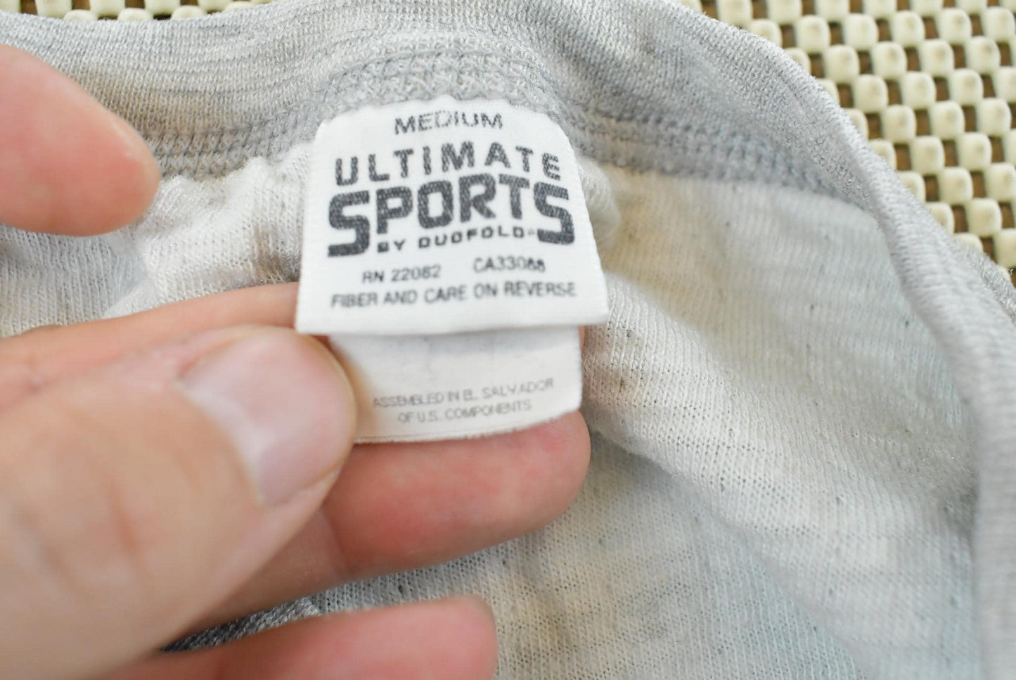 Vintage 1980s Duofold Two Layer Thermal Undershirt Shirt Men's M