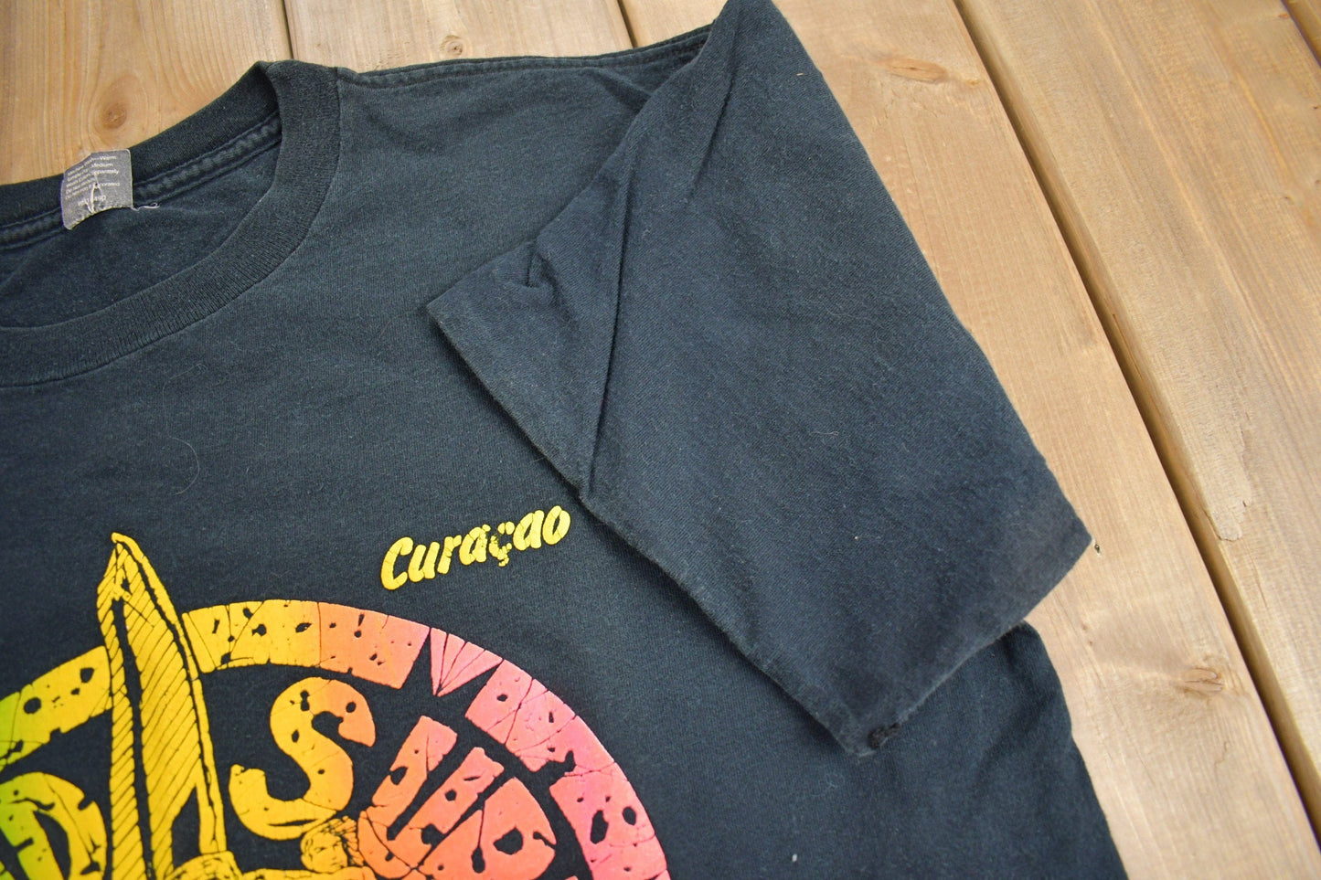 Vintage 1990s Curaçao Wind Surf Souvenir T Shirt Men's XL