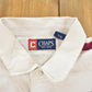 Vintage 2000s Chaps Striped Embroidered Rugby Long Sleeve Polo Shirt Men's L