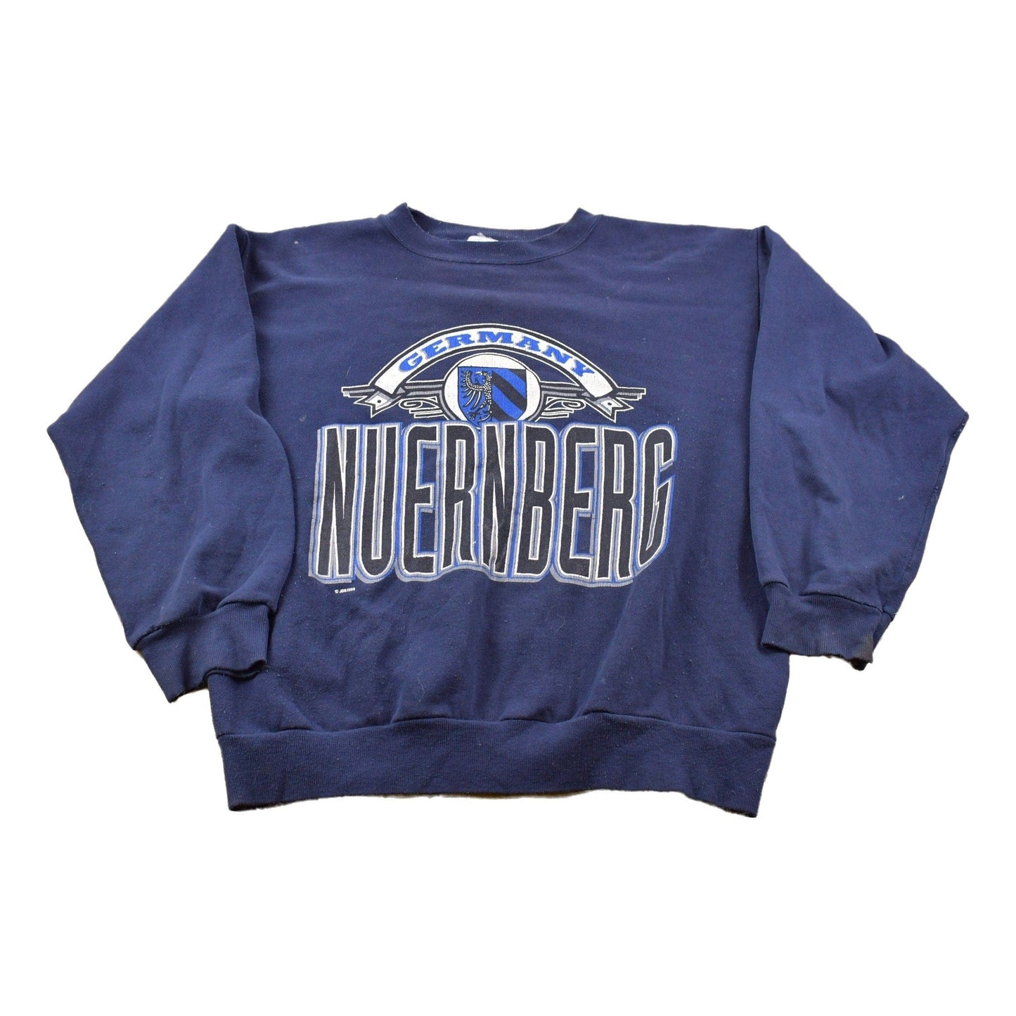 Vintage 1990s Germany Nurenberg Crewneck Sweatshirt Men's Medium
