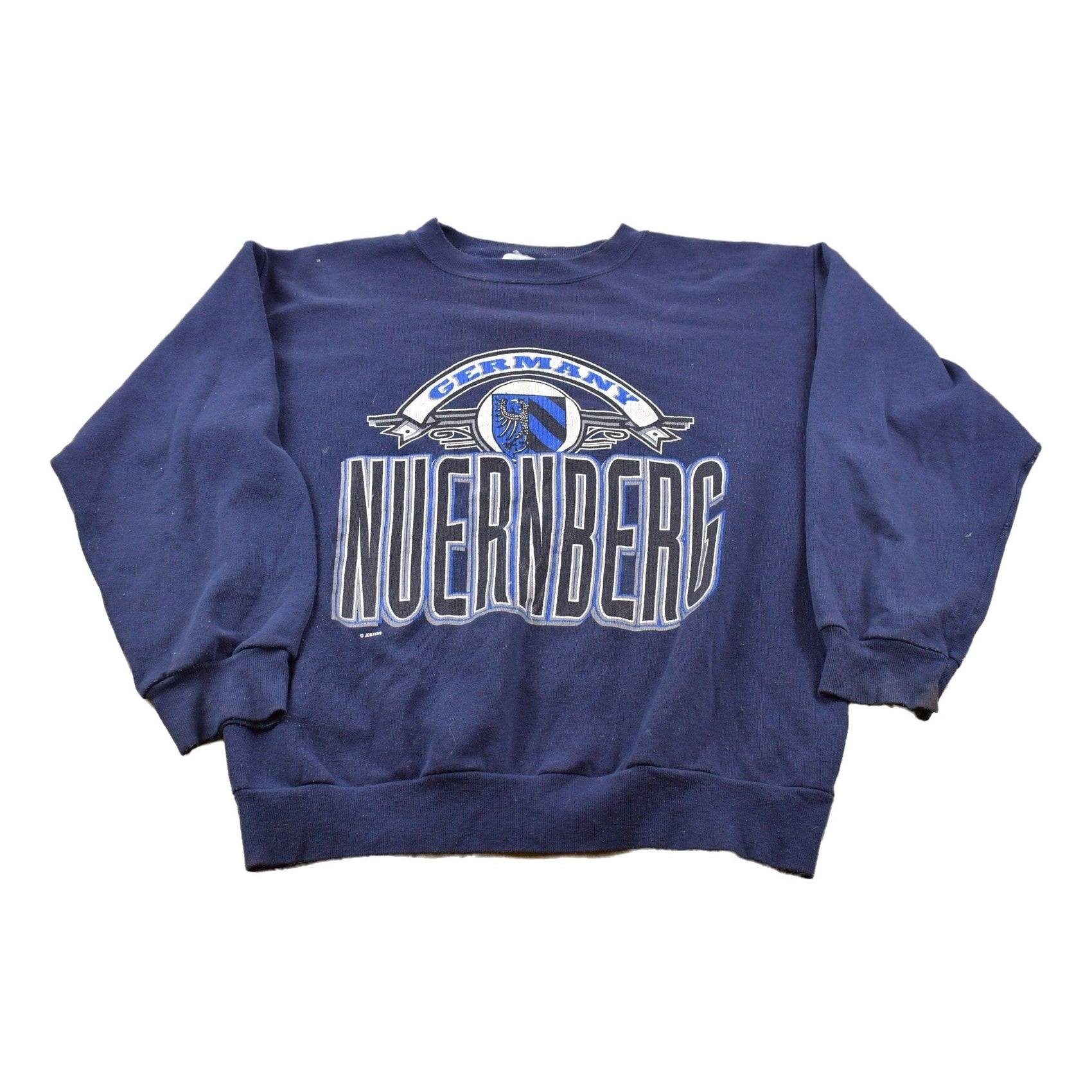 Vintage 1990s Germany Nurenberg Crewneck Sweatshirt Men's Medium