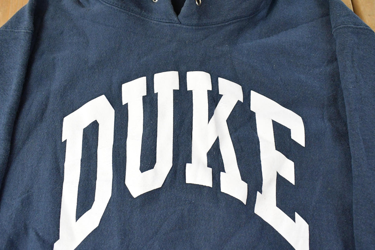 Vintage 1990s Duke University Hoodie Sweatshirt Men's L