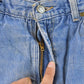 Vintage 1980s Wrangler Fleece Lined Patchwork Denim Jeans Men's 32 x 27