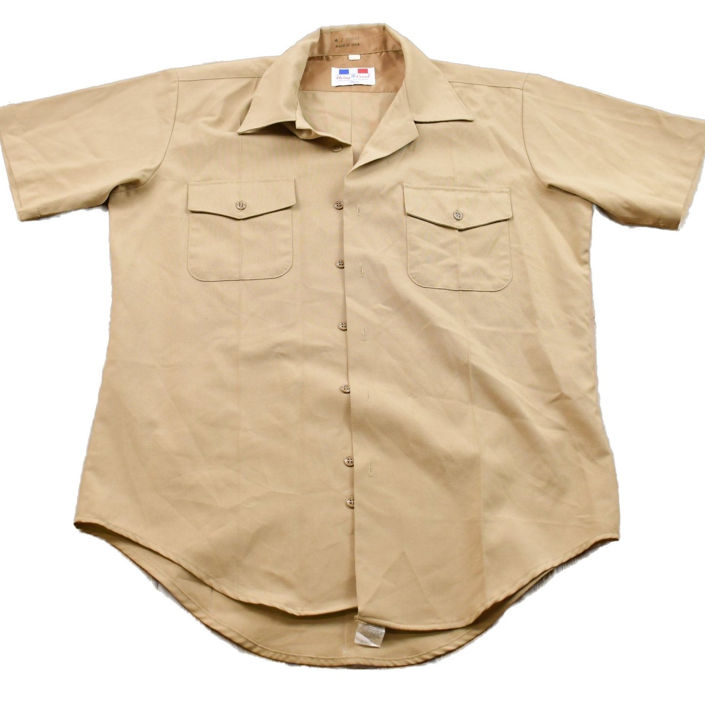 Vintage 1990s Flying Cross Button Up T- Shirt Men's Large