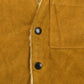 Vintage 1980s Deerskin Trading Post Western Leather Suede Sherpa Pile Lined Vest Jacket Men's M