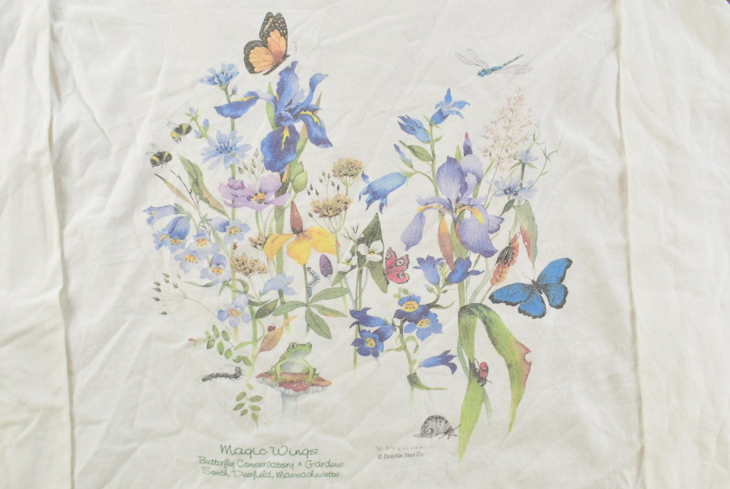 Vintage 1990's Butterfly Conservatory Souvenir Travel Longsleeve T-Shirt Men's M
