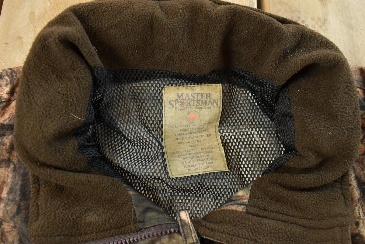 Vintage 1990s Master Sportsman Tree Camo Hunting Jacket Men's XL