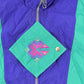 Vintage 1990s Puma Abstract Full Zip Windbreaker Jacket Women's Medium
