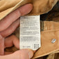 Vintage 2000s Carhartt Flannel Lined Canvas Work Pants Men's 36 x 31