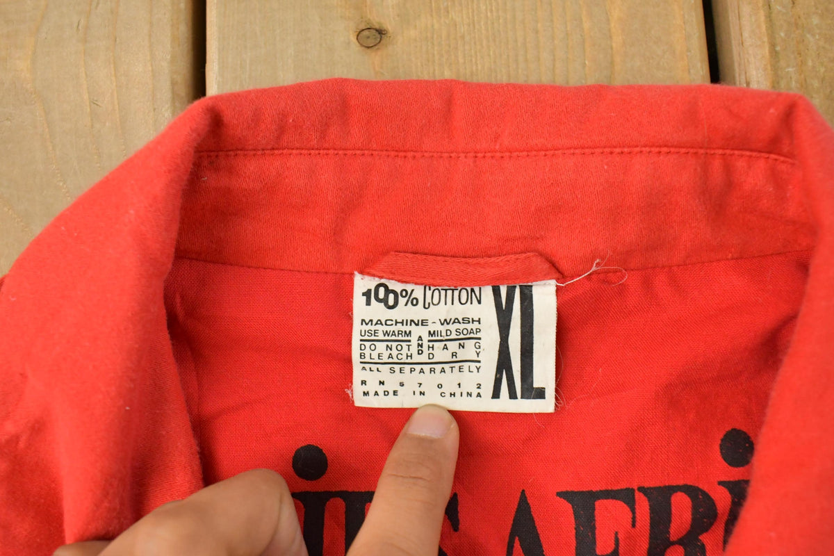 Vintage 1990s Mirage Messageries Aériennes Pilot Jacket Men's XL
