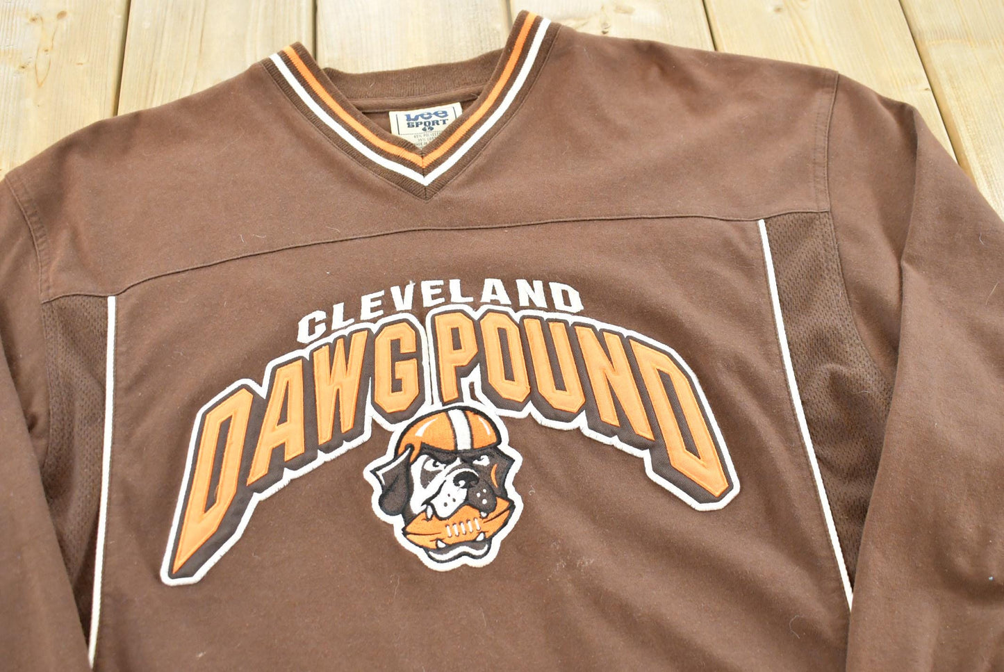Vintage 1990s Lee Sport Cleveland Browns Dawg Pound NFL Football Crewneck Sweatshirt Mens L