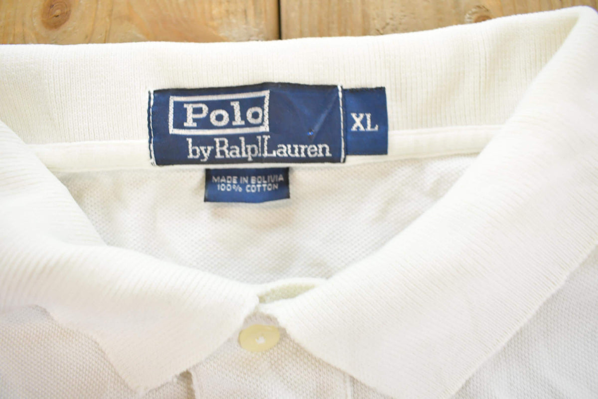 Vintage 1990s Polo By Ralph Lauren Embroidered Polo Shirt Men's XL