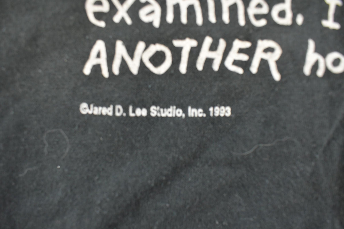 Vintage 1993 Doctor Examination Funny Graphic T-Shirt Men's L