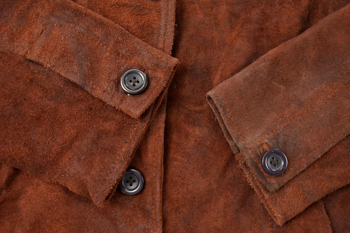 Vintage 1970s Suede Leather Jacket Women's Large