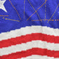 Vintage Quaker Factory American Flag Knit Short Sleeve Sweater Women's 2X
