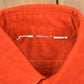Vintage 1990s Orange Button Up Shirt Men's Large