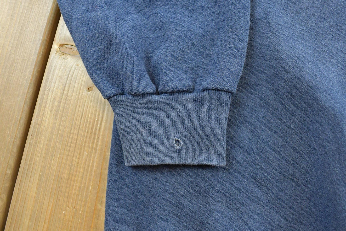 Vintage 1990s Double Collar Wisconsin Autumn Embroidered Crewneck Sweatshirt Men's L