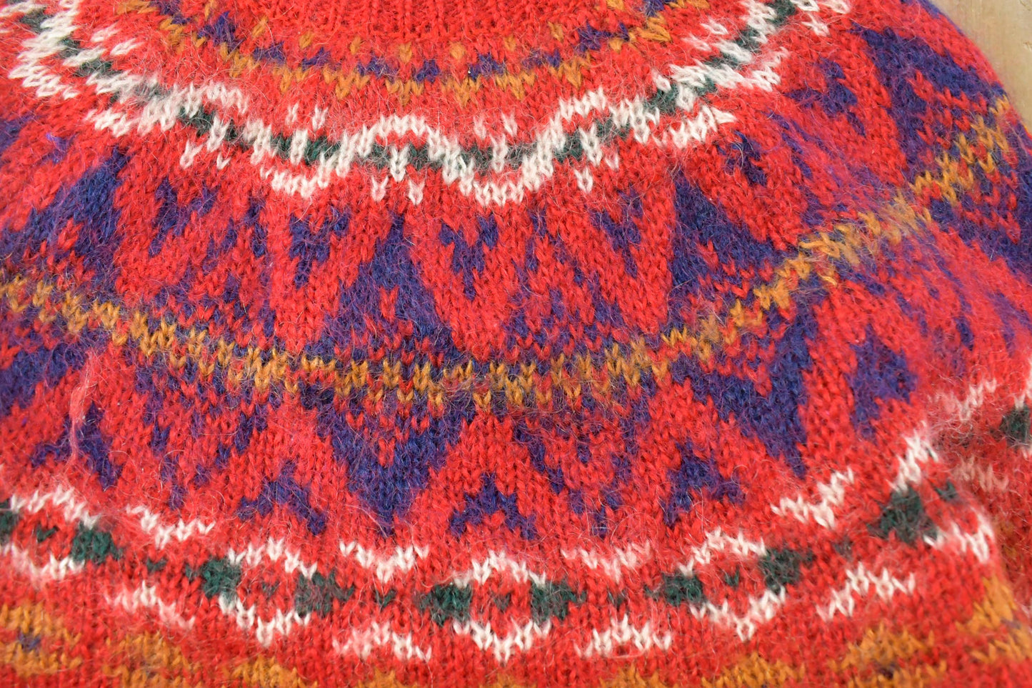 Vintage 1990s Morningside Mohair Nordic Knit Sweater Women's S