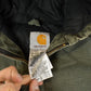 Vintage 1990s Carhartt Hooded Distressed Work Jacket Youth Large