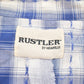 Vintage 1990s Wrangler Rustler Plaid Western Flannel Button Up Shirt Men's Large