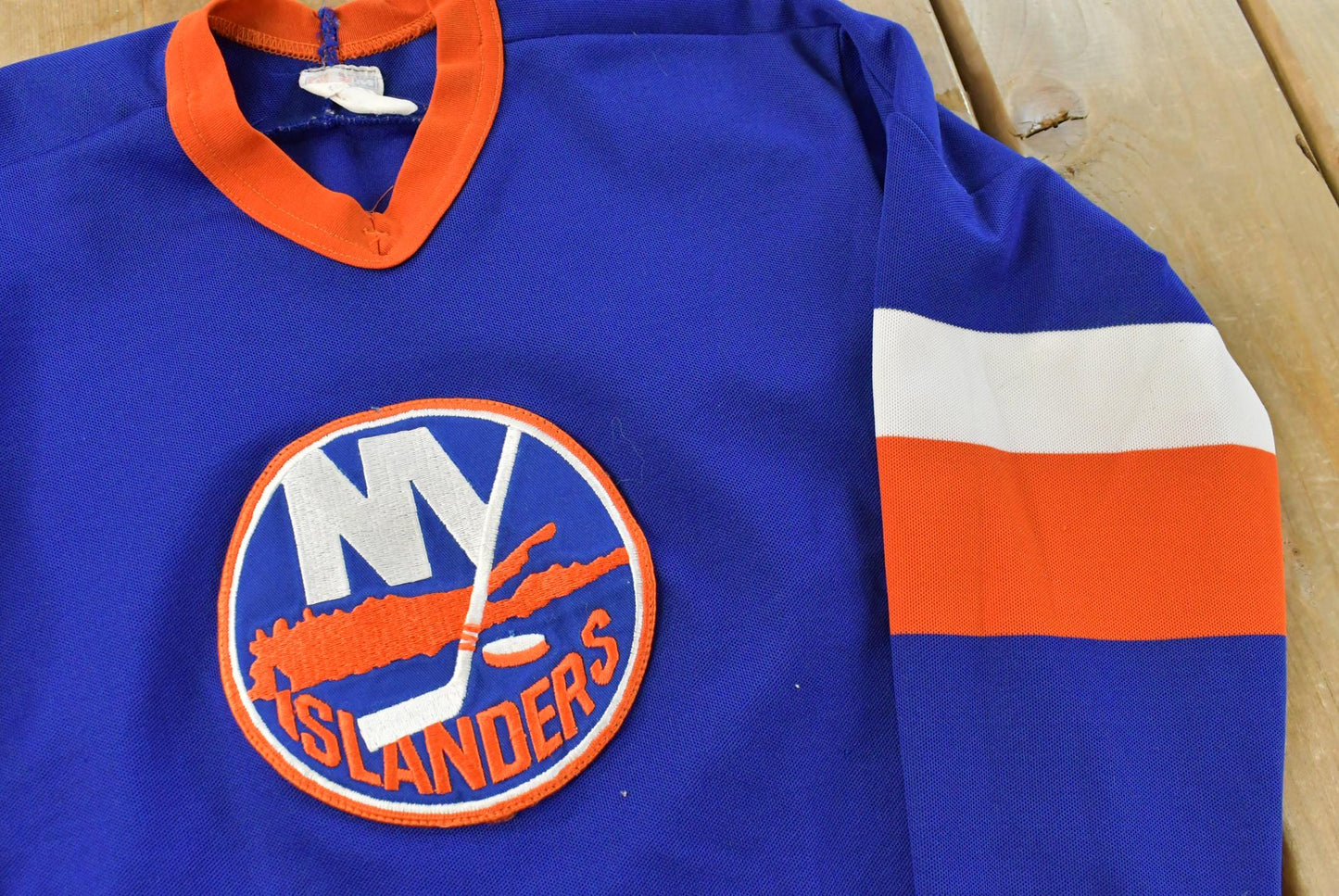 Vintage 1980s New York Islanders NHL CCM Hockey Jersey Youth M