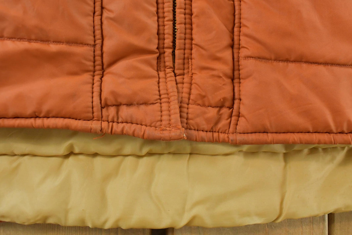 Vintage 1970s Key Imperial Full Zip Puffer Western Vest Men's L