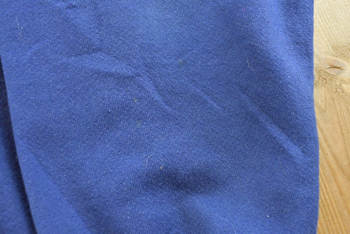 Vintage 1990s Sno King Blue Thermal Lined Full Zip Up Hoodie Sweatshirt Men's XL