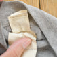 Vintage 1990 Army Heather Grey Mock Neck Long Sleeve T Shirt Men's M