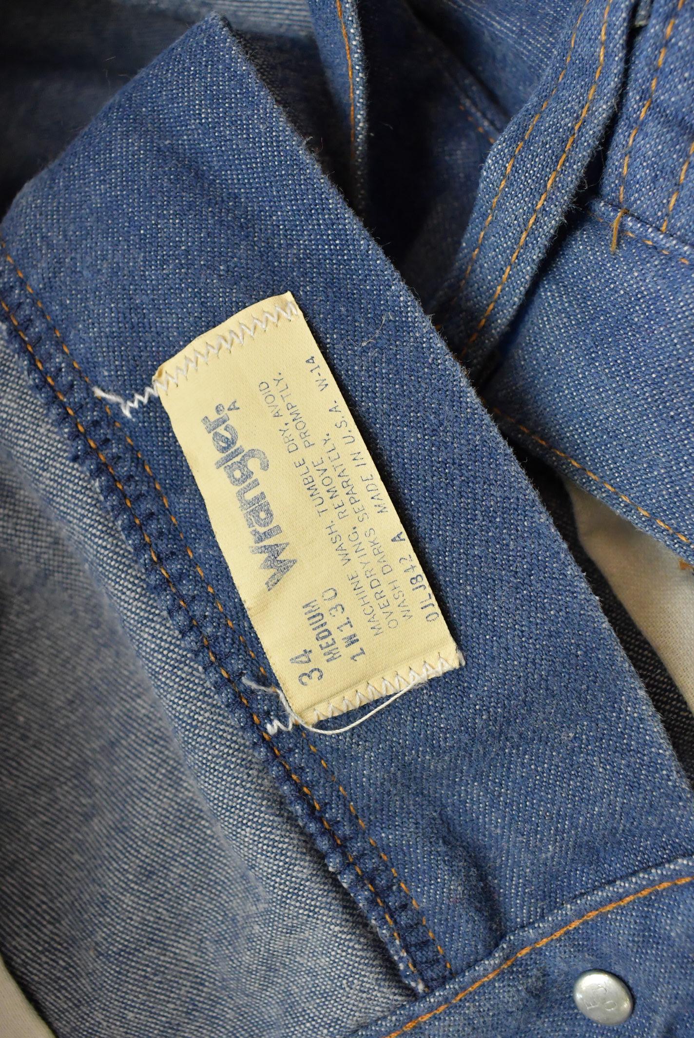 Vintage 1980s Wrangler Denim Blue Jeans Men's 31 x 27