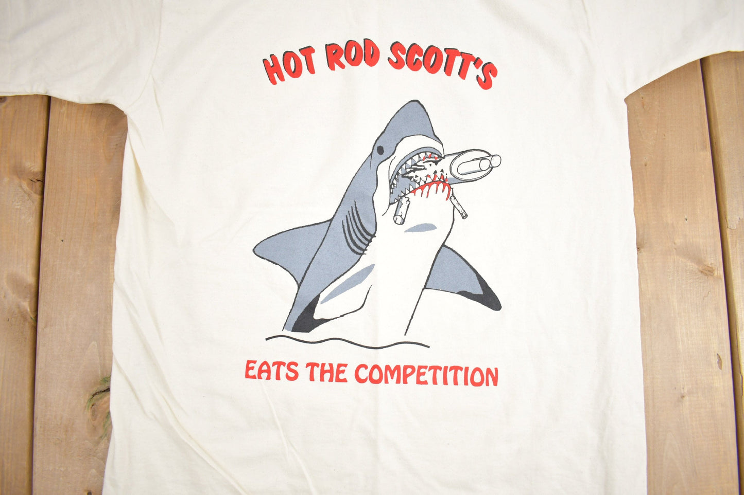 Vintage 1990s Hot Rod Scott's Graphic T Shirt Men's Large