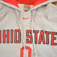 Vintage Y2K Nike Middle Swoosh Ohio State Hoodie Sweatshirt Men's Men's Large