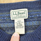 Vintage 1990s LL Bean Wool Knit Striped Sweater Men's L