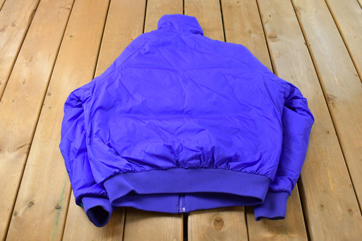 Vintage 1980s Columbia Reversible Full Zip Jacket Women's M