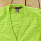 Vintage 1980s IB Diffusion Abstract Knit Cardigan Sweater Women's L