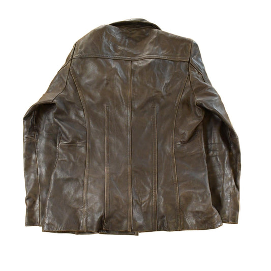 Vintage 1990s Avanti Leather Blazer Jacket Men's Small