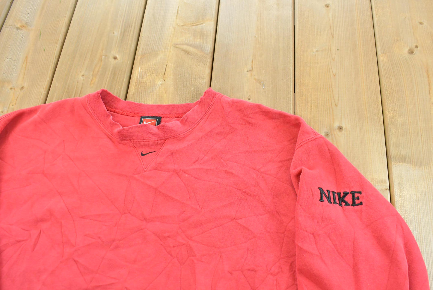 Vintage 1990s Nike Team Center Swoosh Crewneck Sweater Men's 2XL