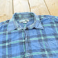 Vintage 1990s Oakland Outdoors Plaid Printed Cotton Flannel Button Up Shirt Men's XL