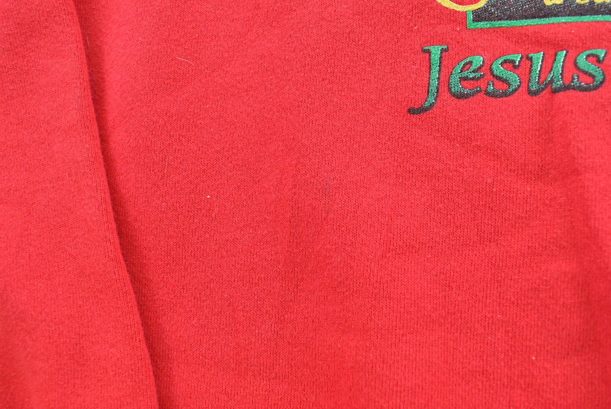 Vintage 1996 Lee Cotton Blend Behold Jesus The Lord Crewneck Sweatshirt Men's M