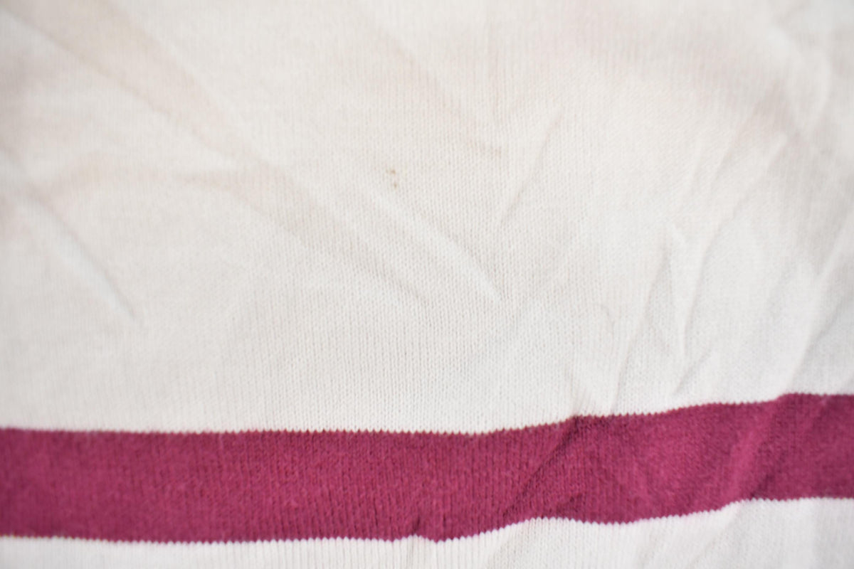 Vintage 2000s Chaps Striped Embroidered Rugby Long Sleeve Polo Shirt Men's L