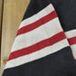 Vintage 1990s Tommy Hilfiger Striped Quarter Zip Knit Sweater Men's L
