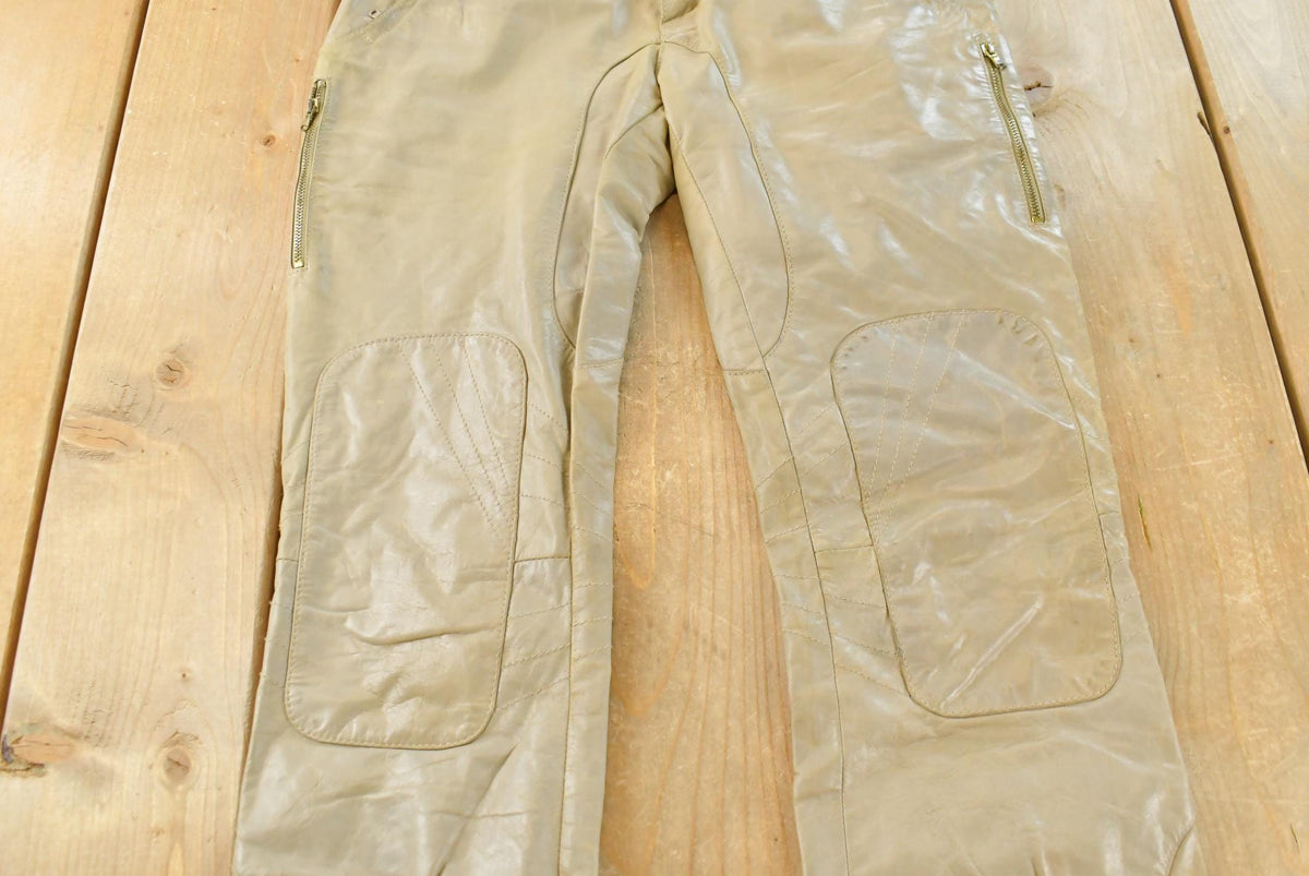 Vintage 2000s Leather Motorcycle Pants Women's 28 x 29