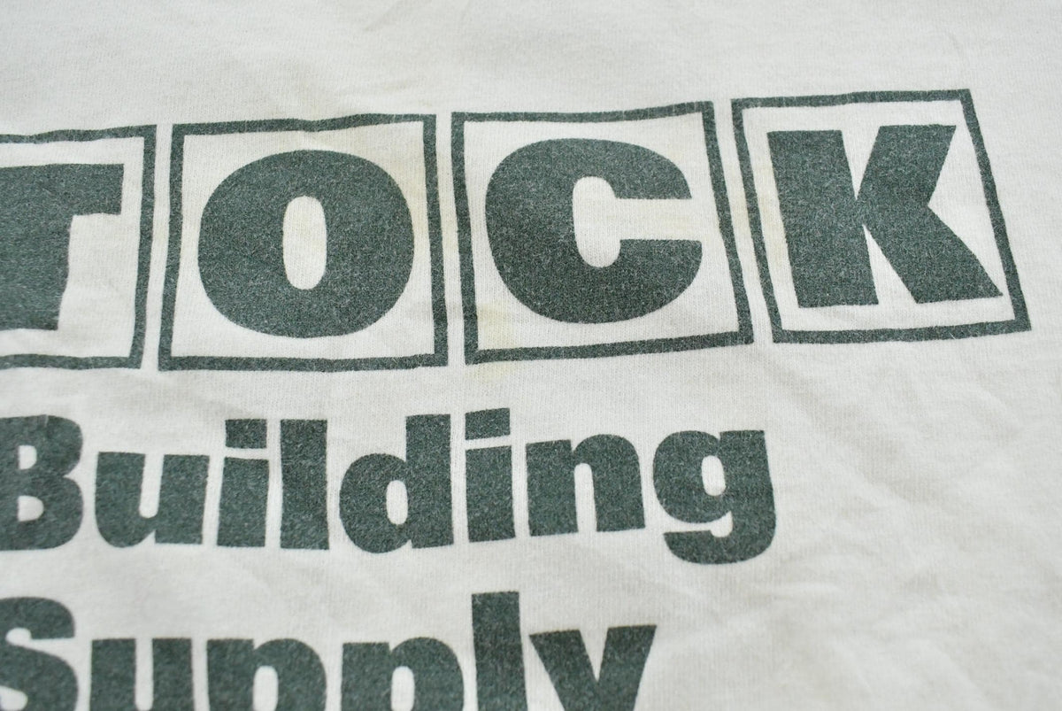 Vintage 1990s Stock Building Supply Promotional T-Shirt Men's XL